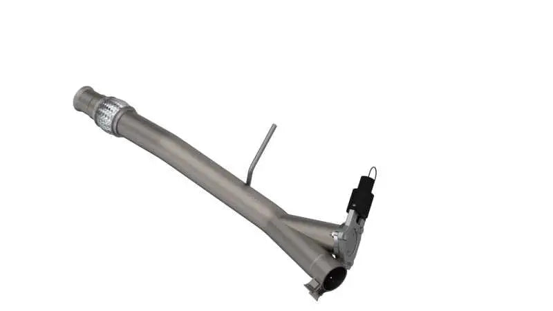 QTP 14-18 Chevrolet Silverado 1500 4.8L/5.3L EC/CC Standard Bed 3in 304SS Aggressor Cutout Mid Pipe 510014
