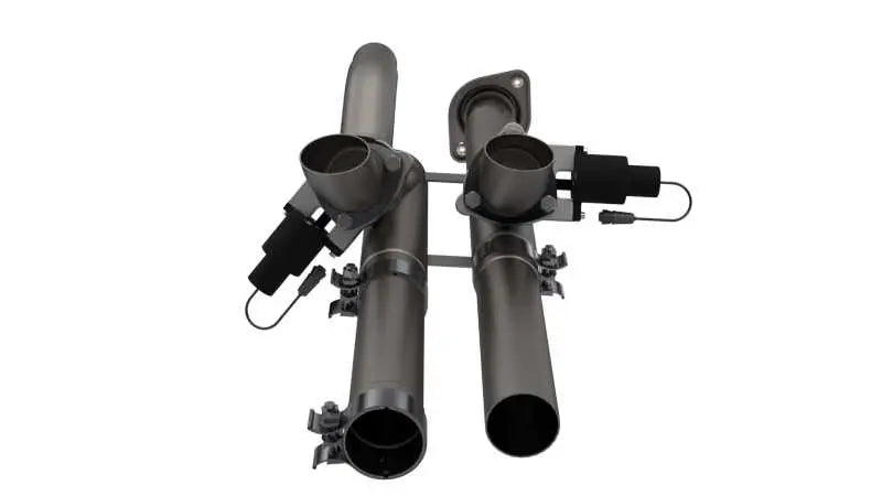 QTP 17-18 Ford Raptor EC/CC 2.5in 304SS Aggressor Cutout Dual Mid Pipes 540117