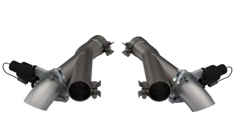 QTP 2018+ Jeep Grand Cherokee Trackhawk 2.75in 304SS Aggressor Cutout Dual Mid Pipes 527112