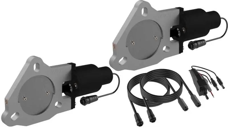 QTP 3in Bolt-On QTEC Dual Electric Cutout Valves - Pair qtec60