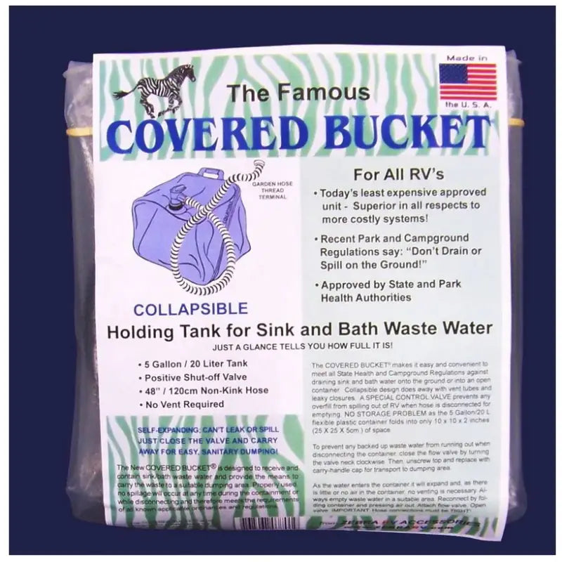 R7701 Zebra Rv Inc Covered Bucket 5 Gallon z6ar7701