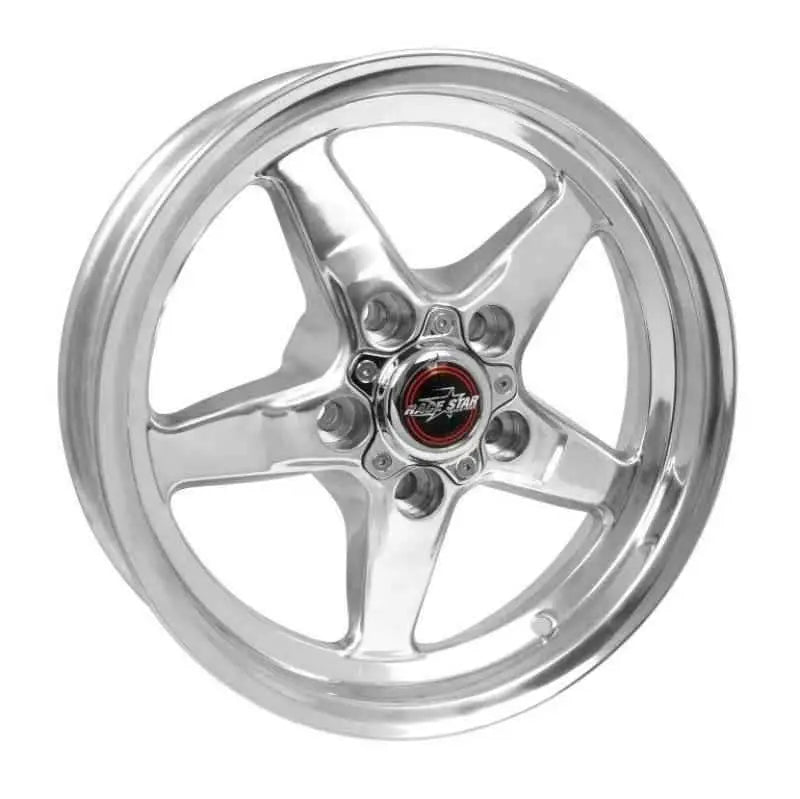 Race Star 92 Drag Star 15x3.75 5x4.50bc 1.25bs Direct Drill Polished Wheel 92-537140dp