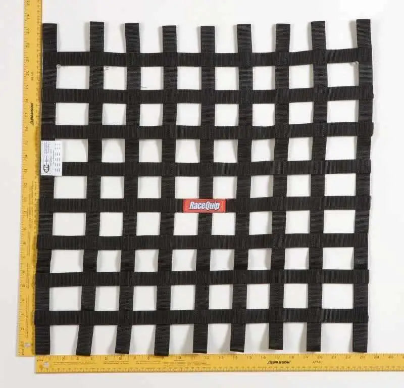RaceQuip Black 24 X 24 SFI Ribbon Net 726009