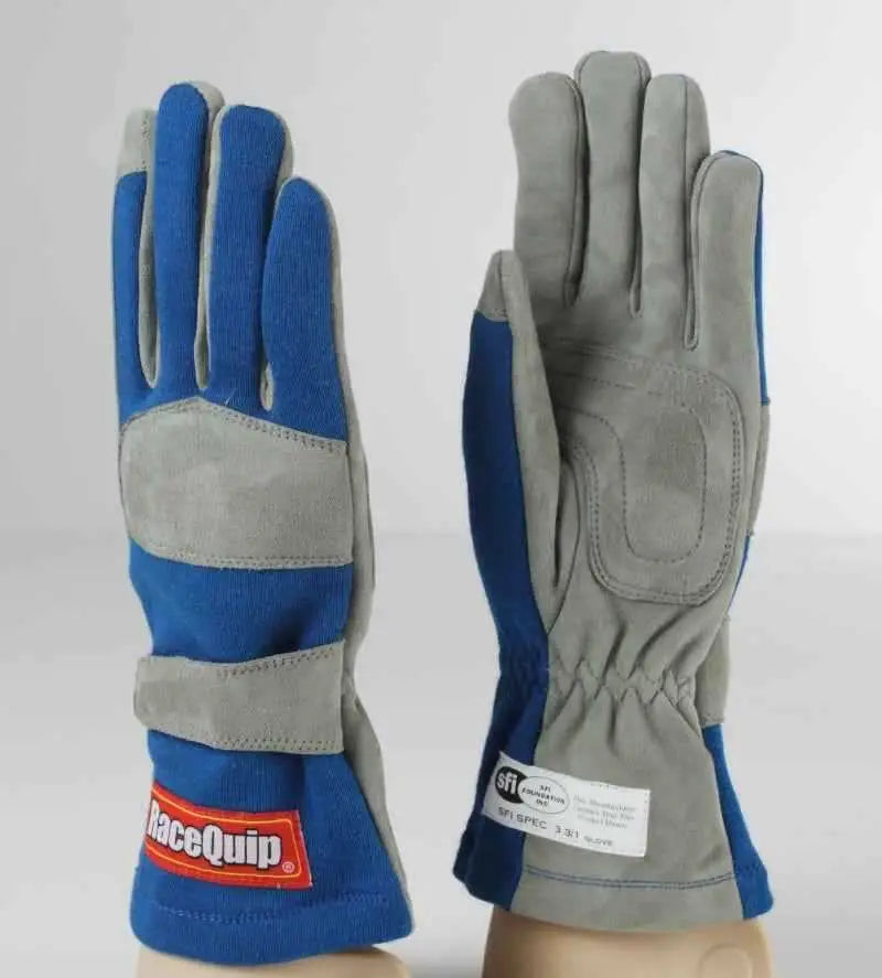 RaceQuip Blue 1-Layer SFI-1 Glove - Small 351022