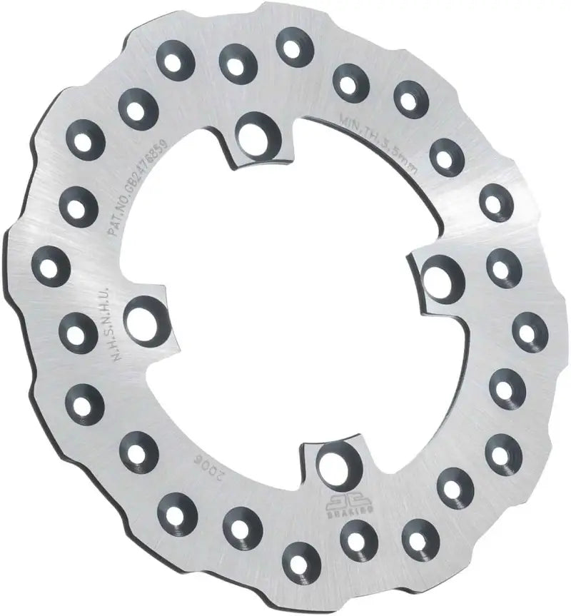 Rear Brake Rotor Ss Self Cleaning Kaw wps-55-22006