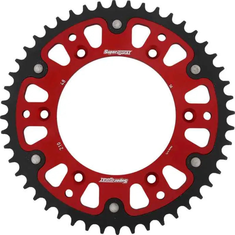 Rear Stealth Sprocket Alu/Stl 48t 520 Red Hon wps-108-210348
