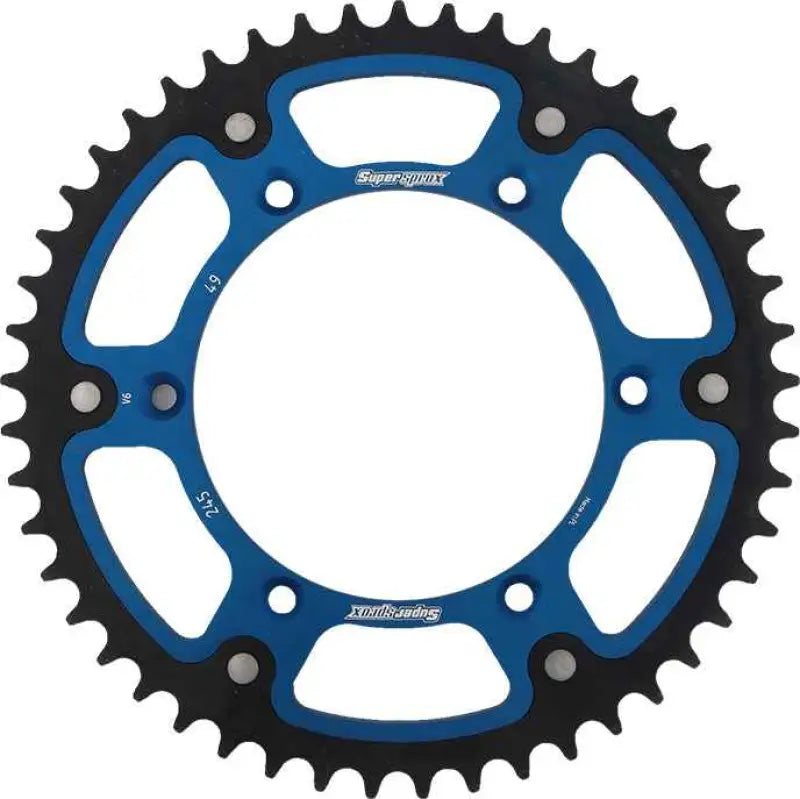 Rear Stealth Sprocket Alu/Stl 49t 520 Blu Yam wps-108-245449