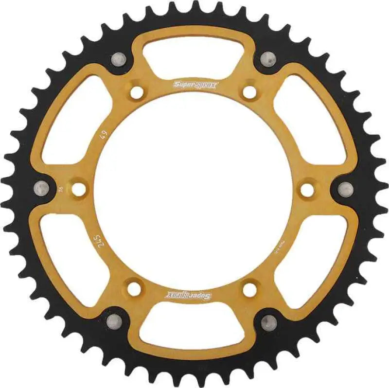 Rear Stealth Sprocket Alu/Stl 49t 520 Gld Yam wps-108-245649