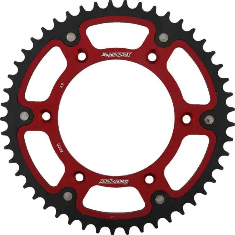 Rear Stealth Sprocket Alu/Stl 49t 520 Red Beta wps-108-8000349