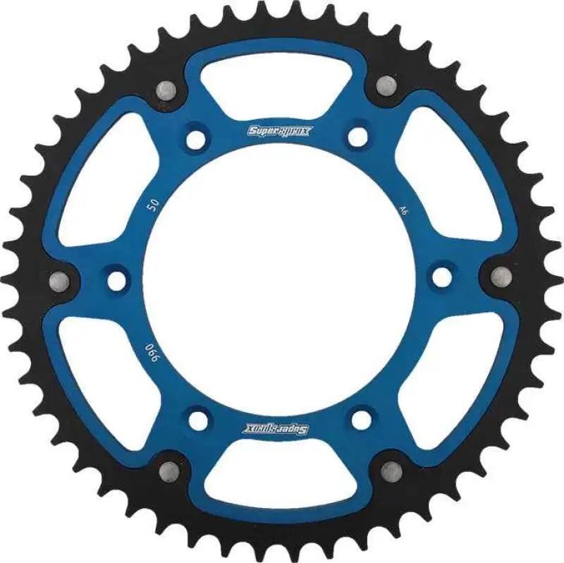 Rear Stealth Sprocket Alu/Stl 50t 520 Blu Hus/Husq/Ktm wps-108-990450