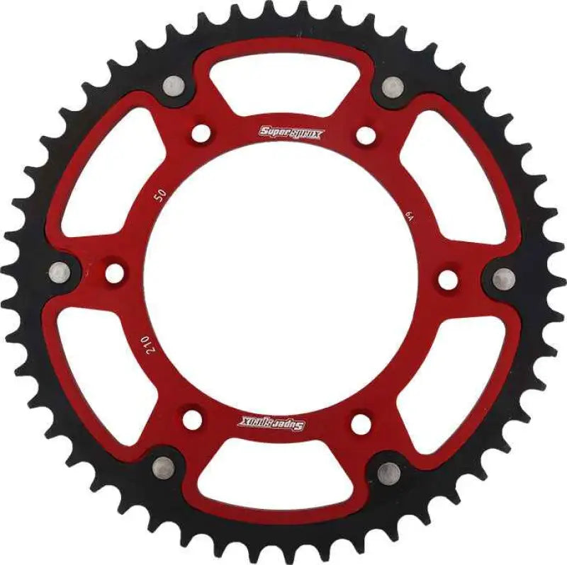 Rear Stealth Sprocket Alu/Stl 50t 520 Red Hon wps-108-210350