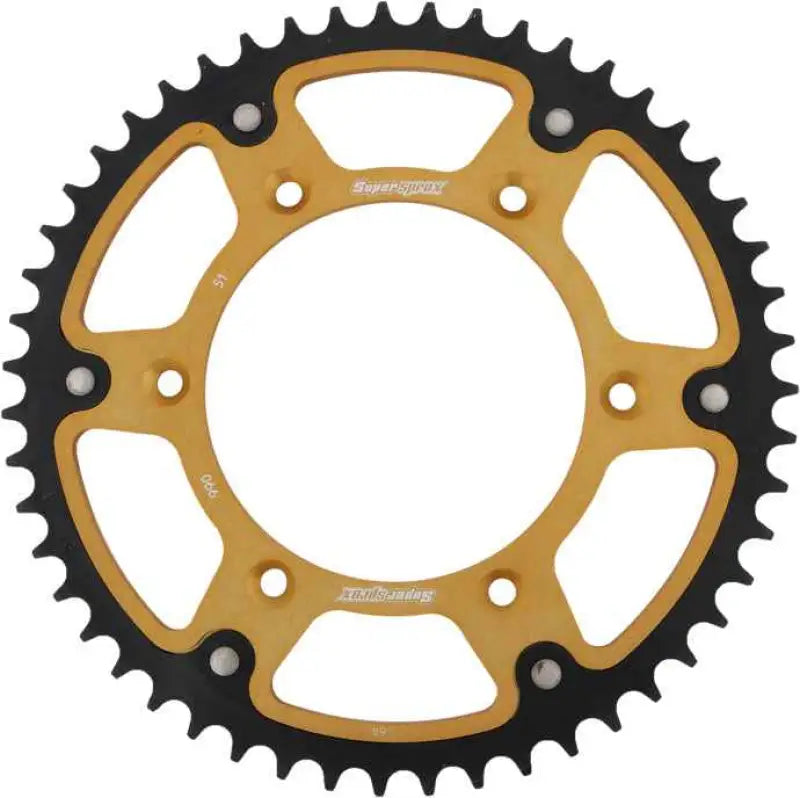Rear Stealth Sprocket Alu/Stl 51t 520 Gld Husq/Ktm wps-108-990651