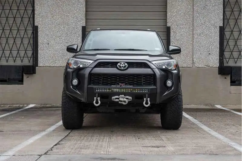 Road Armor 14-20 Toyota 4Runner Stealth Front Low Profile Winch Bumper w/Single Row Light - Tex Blk 9151fr0b