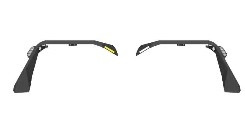 Road Armor 18-20 Jeep Wrangler JL Stealth Front Fender Flare w/Switchback LED DRL - Tex Blk 518aff0b