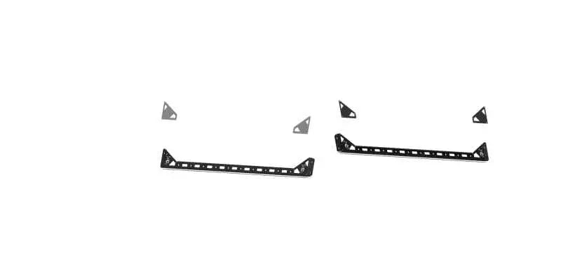Road Armor TRECK Dual Lower 5ft Bed Mid-Size Truck Rail Mounts (Pair) 500BRS-SMK-415