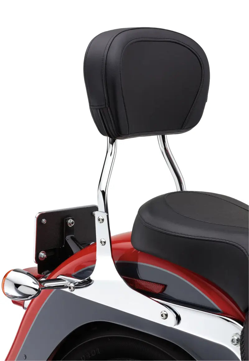 Round Chrome Sissy Bar for Easy Installation and Comfort 82-96602
