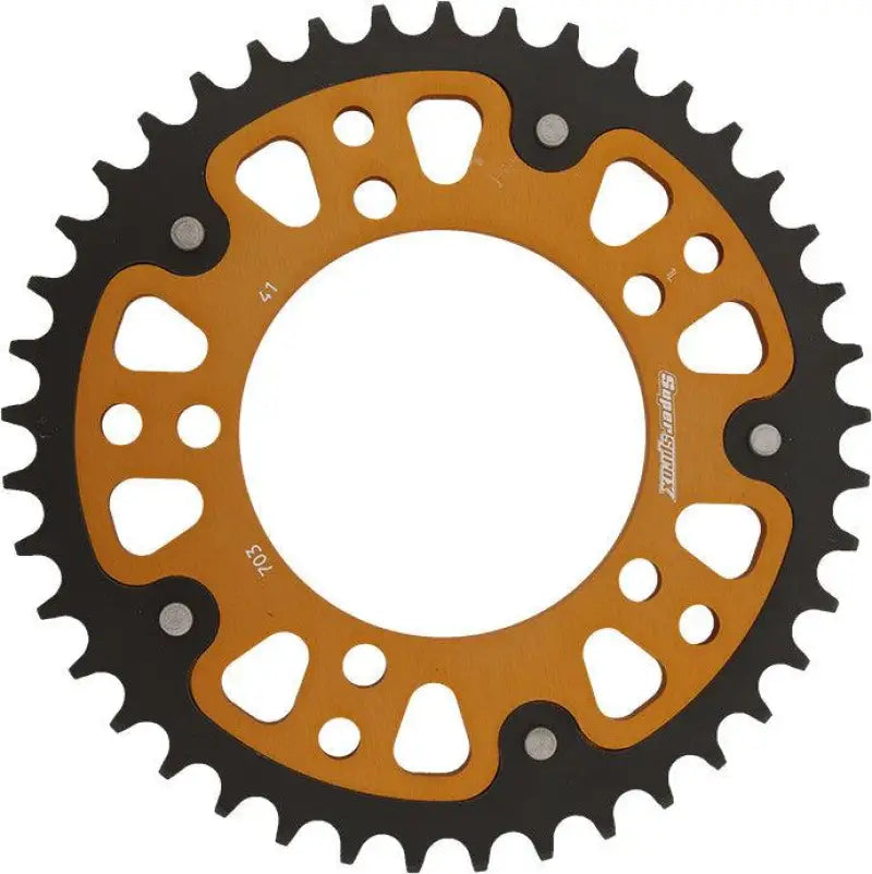 RST-703-41-GLD Supersprox Rear Stealth Sprocket Alu/Stl 41T-520 Gld Bmw wps-108-703641