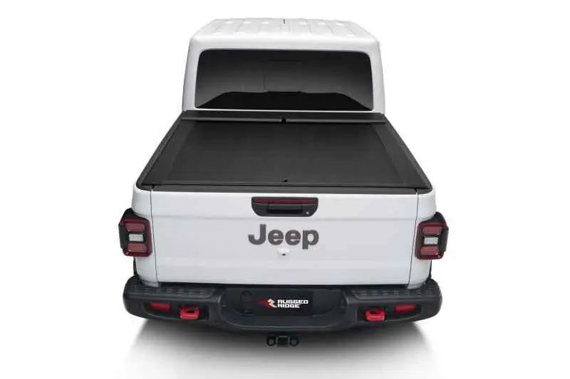 Rugged Ridge Armis Retractable Locking Bed Cover w/o Trail Rails 20-21 Jeep Gladiator JT 13550-34