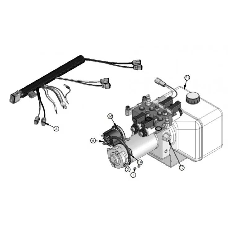 218311 Lippert Hydrolic Power Unit M6V218311