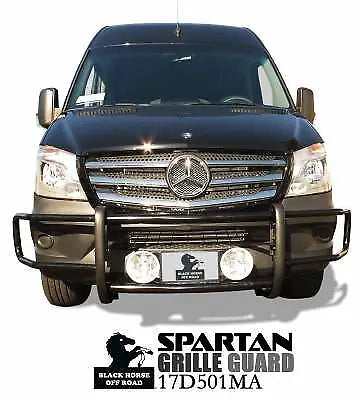 17D501MA Black Horse 2007-2018 Dodge Sprinter Grille Gua BLK17D501MA