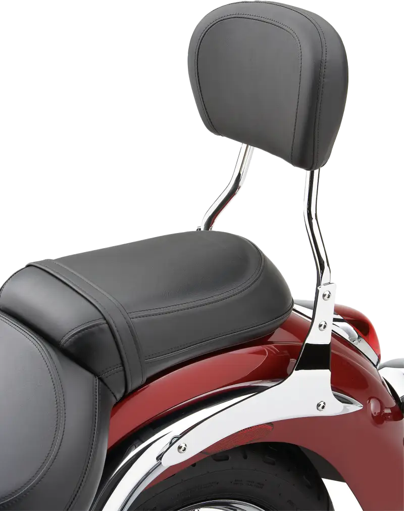 Short Round Chrome Sissy Bar with Pad for VTX 1300S 82-97467