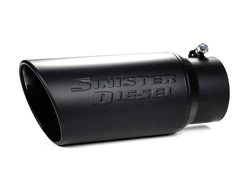 Sinister Diesel Universal Black Ceramic Coated Stainless Steel Exhaust Tip (4in to 5in) sd-4-5-blk