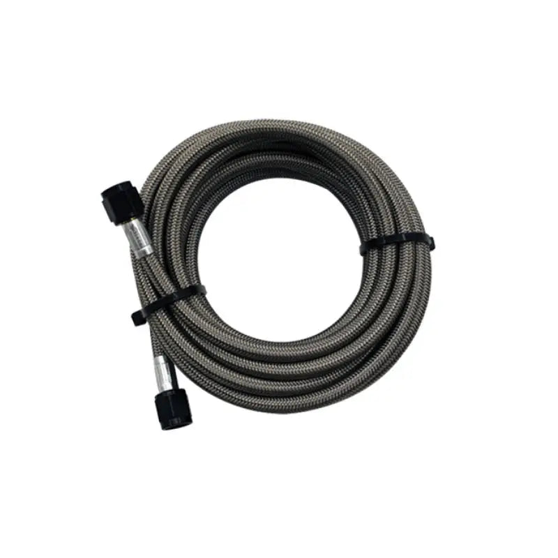Snow Performance 15ft Braided Stainless Line (Black) w/ -4AN Fittings (15ft Only) sno-815-brd