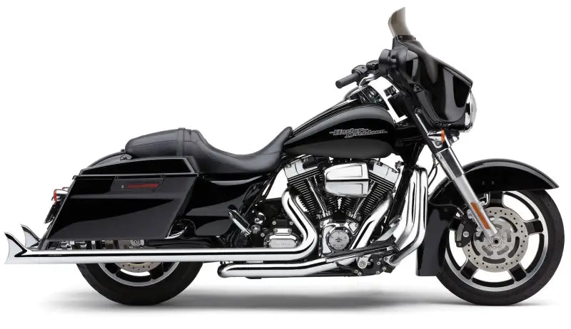 Speedster Duals Fishtail Chrome Exhaust for Flh Flt 82-96091