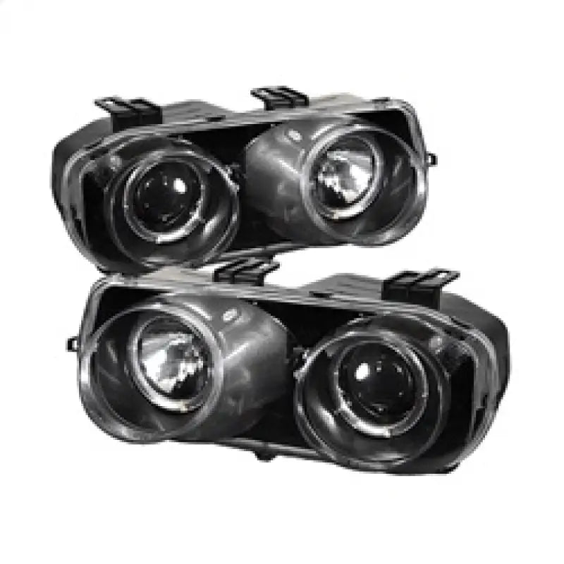 Spyder Acura Integra 94-97 Projector Headlights LED Halo -Black High H1 Low 9006 PRO-YD-AI94-HL-BK spy5008671
