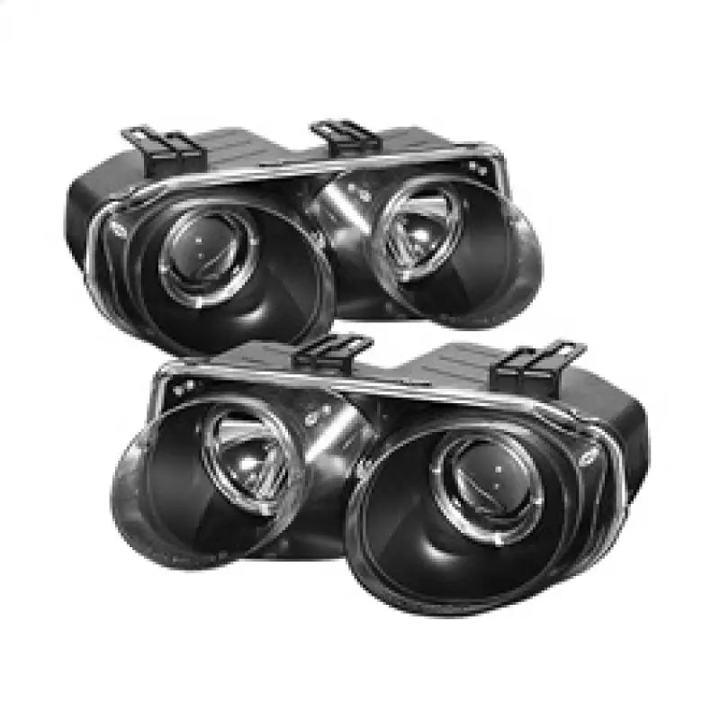 Spyder Acura Integra 98-01 Projector Headlights LED Halo -Black High H1 Low 9006 PRO-YD-AI98-HL-BK spy5008695