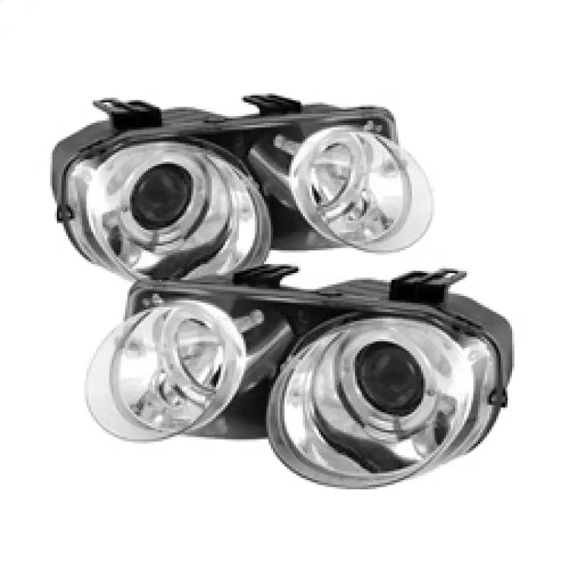 Spyder Acura Integra 98-01 Projector Headlights LED Halo -Chrome High H1 Low 9006 PRO-YD-AI98-HL-C spy5008701
