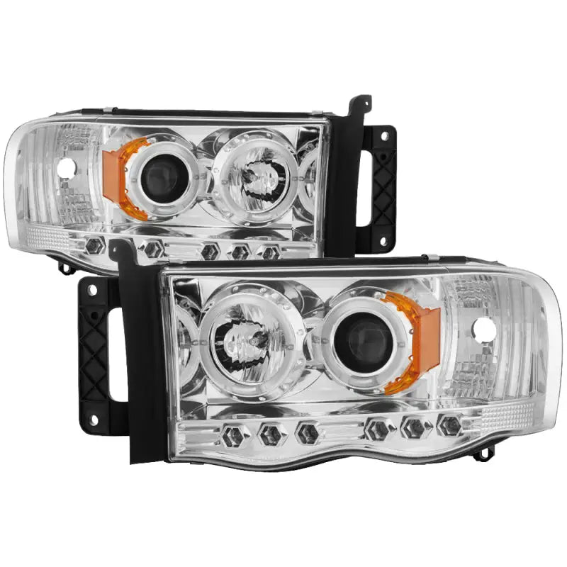 Spyder Dodge Ram 1500 02-05/Ram 2500 03-05 Projector Headlights LED Halo LED Chrm PRO-YD-DR02-HL-C spy5009982