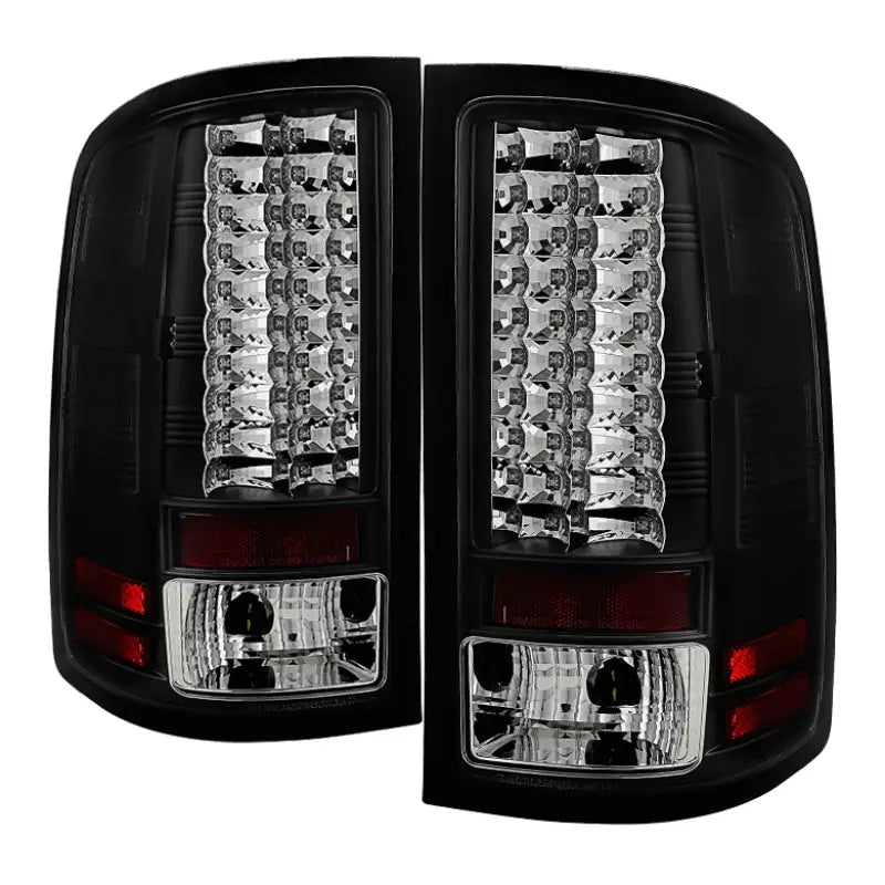 Spyder GMC Sierra 07-13 (Not fit 3500 Dually 4 Rear Wheels)LED Tail Lights Black ALT-YD-GS07-LED-BK spy5014948