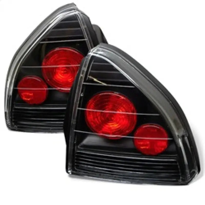 Spyder Honda Prelude 92-96 Euro Style Tail Lights Black ALT-YD-HP92-BK spy5005229