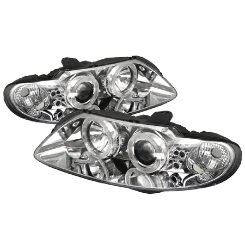 Spyder Pontiac GTO 04-06 Projector Headlights LED Halo LED Chrome High H1 Low H1 PRO-YD-PGTO04-HL-C spy5011756