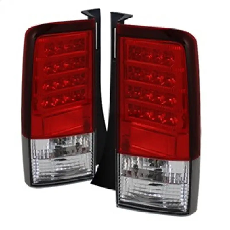 Spyder Scion XB 03-07 Version 2 LED Tail Lights Red Clear ALT-YD-TSXB03-LED-V2-RC spy5042750