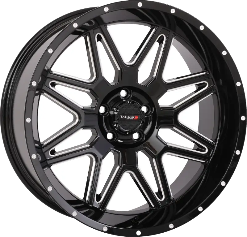 St7 Wheel 20x9 Gloss Black Milled Strong Design 3-207455