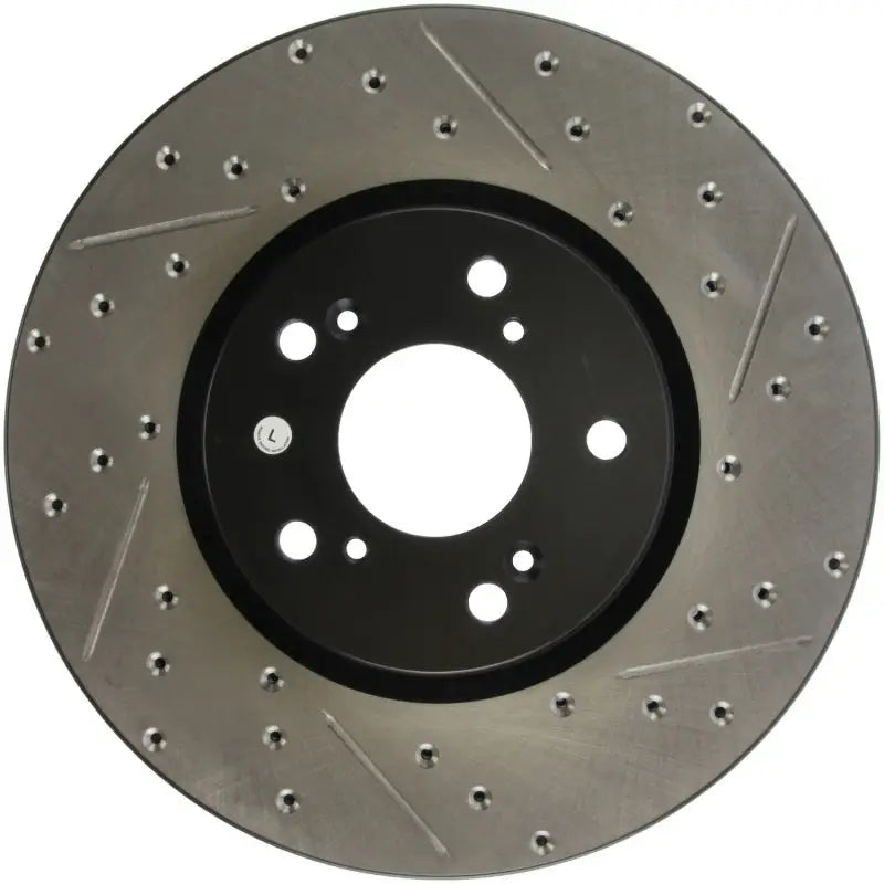 StopTech 04-08 Accura TL (Brembo Caliber) SportStop Slotted & Drilled Left Front Rotor 127-40062l