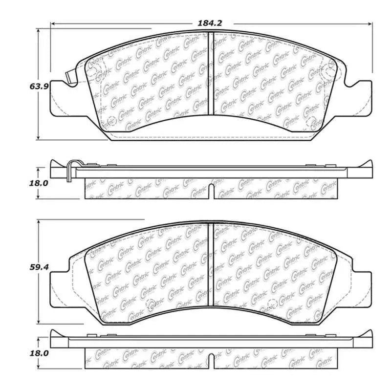 StopTech 2016 Chevy Tahoe Street Touring Front Brake Pads 308-13630