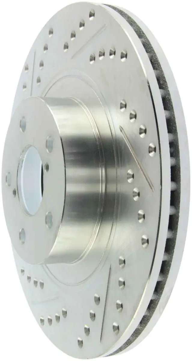 StopTech Select Sport 09-13 Subaru Forester Slotted and Drilled Right Front Rotor 227.47021R