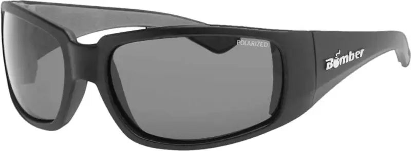 Stp101 Bomber Stink-Bomb Safety Eyewear Matte Black W/Smoke Polarized wps-519-0061