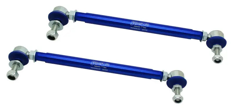 SuperPro 2008 Pontiac G8 Base Front HD Adjustable End Link Set (10mm Studs 300mm-345mm Length) sprtrc10245