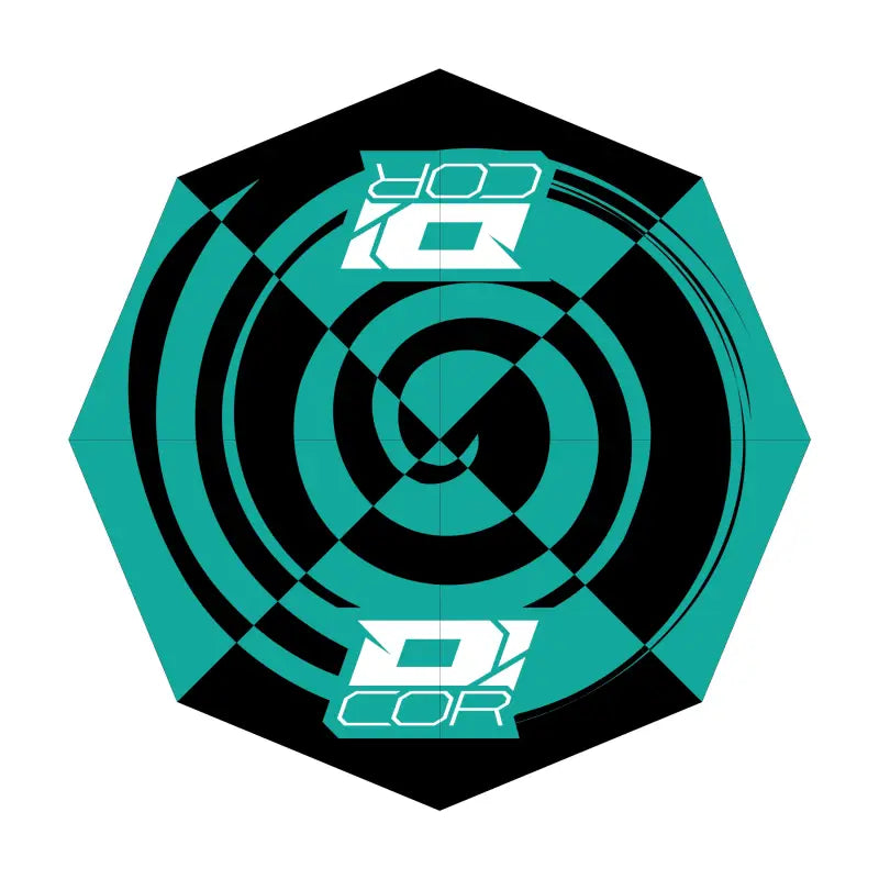 Teal and Black D'cor Umbrella for Stylish Shade 862-811091