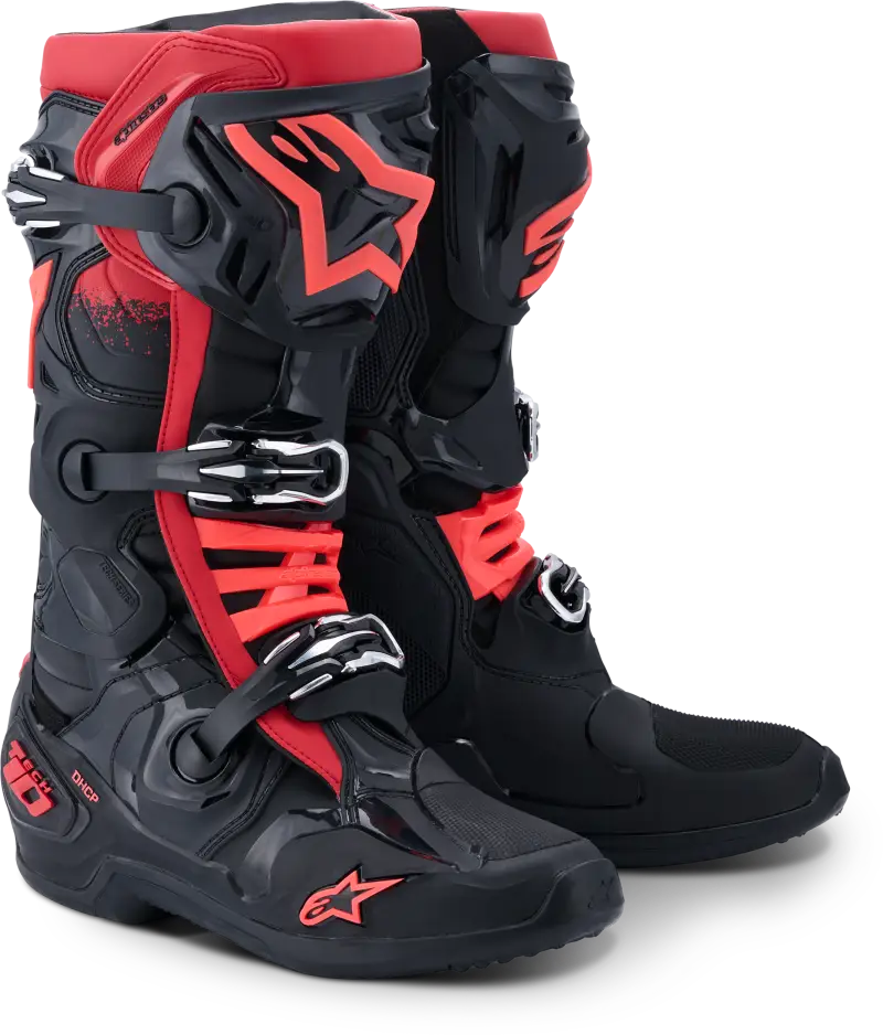 Tech 10 Black Red Boots for Ultimate Comfort 482-0015810