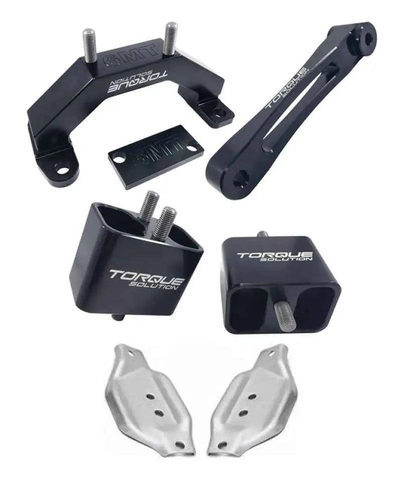 Torque Solution Engine & Transmission Mount Kit w/ Mount Plates 02-14 Subaru WRX / 04+ Subaru STI ts-su-123sb-pl