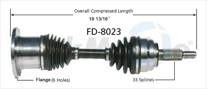 Trakmotive FD-8023 New Cv Axle trkfd8023