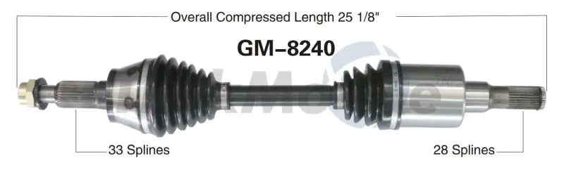 Trakmotive GM-8240 New Cv Axle trkgm8240