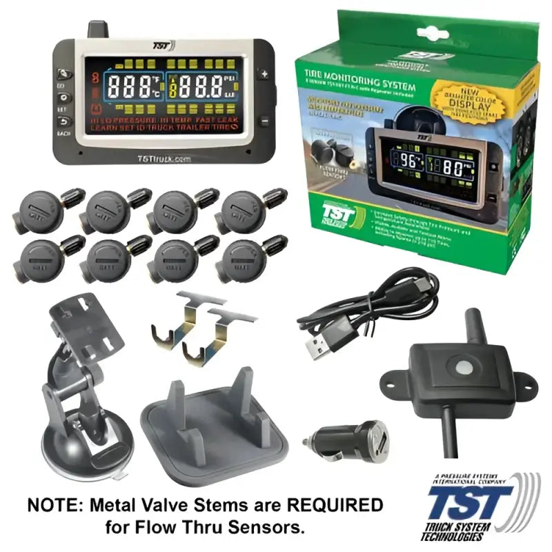 TST-507-FT-8-C Truck Systms 507 Tpms W/8 Flow Thru Sensors W/Re tsttst507ft8c