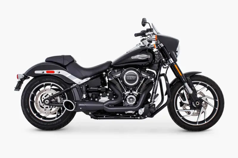 Turnout 2 1 Black W/Black Tip M8 Softail wps-82-00810