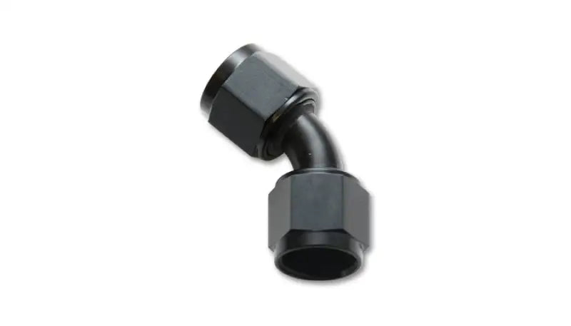 Vibrant -6AN X -6AN Female Flare Swivel 45 Deg Fitting ( AN To AN ) -Anodized Black Only vib10712